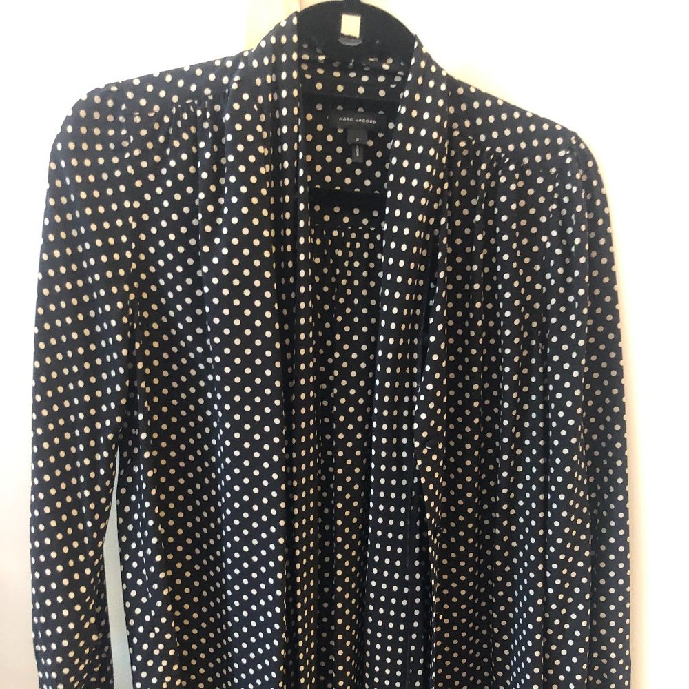 Marc Jacobs Polka Dot Pussy Bow Blouse